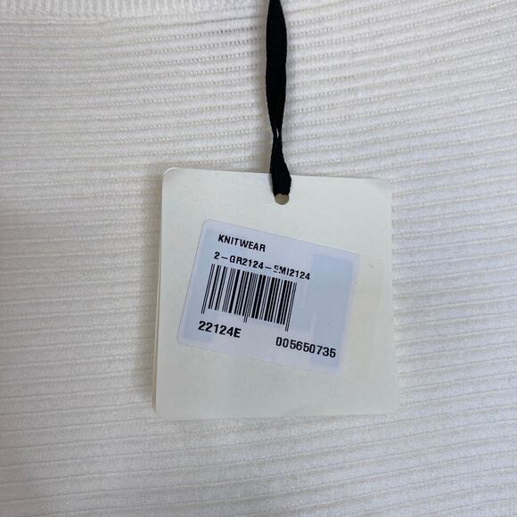 VICOLO Cream Sweater Tunic Dress White Size Medium Long Sleeve New NWT - Picture 6 of 6